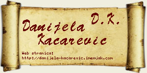 Danijela Kačarević vizit kartica